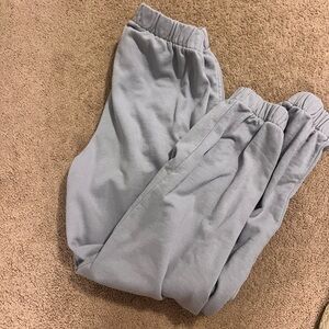 light blue brandy melville sweatpants, size s/m